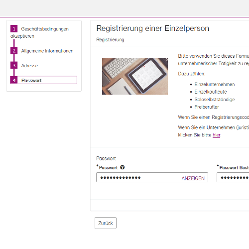 Anzeige des Absende Buttons